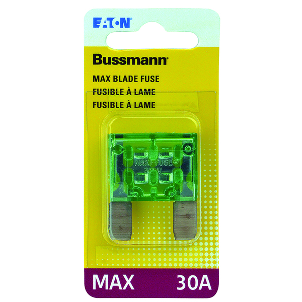 Eaton Bussmann Automotive Fuse, MAX Series, 30A, 32V DC, Non-Indicating BP/MAX-30-RP